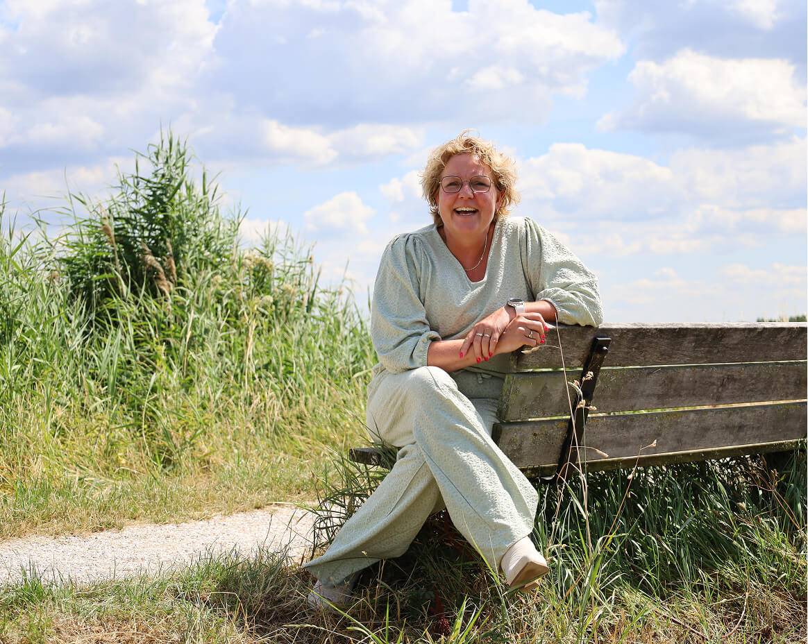 Jenny de Haas in de polder